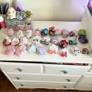 Little girls ankle socks bundle